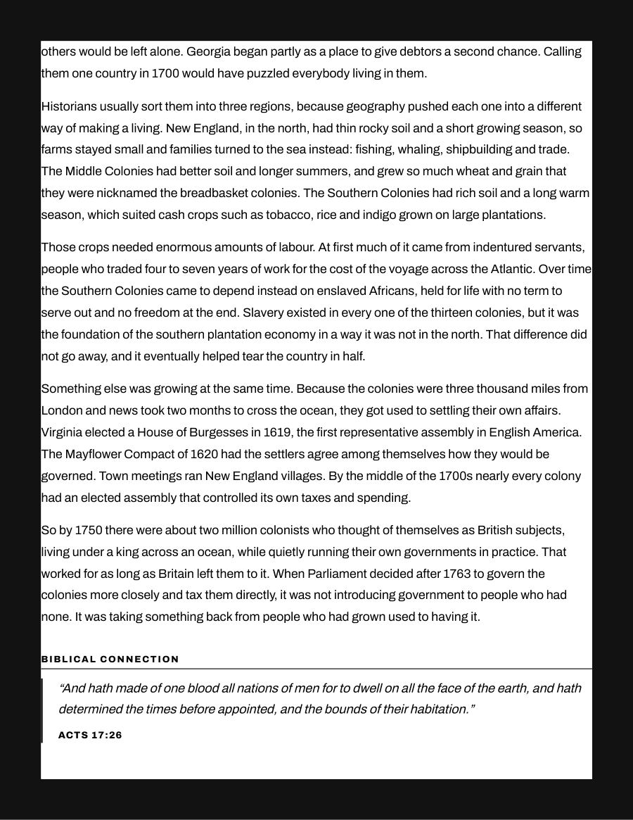The Thirteen Colonies, page 2